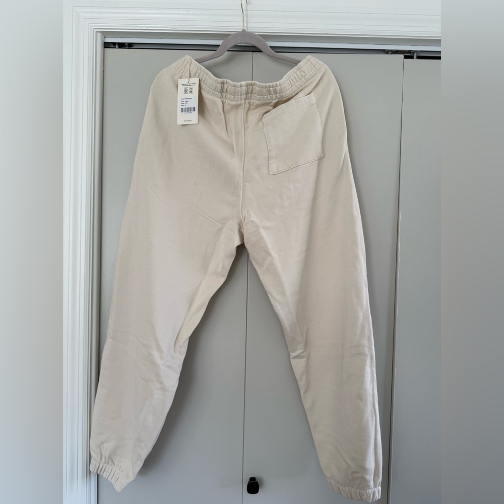 MATE the Label Men’s Organic Fleece Relaxed Sweatpants Bone - Picture 5 of 5